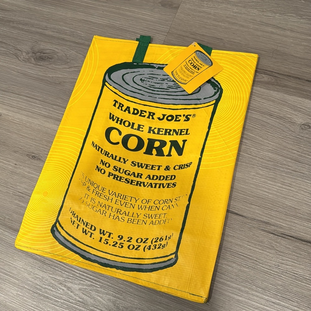 Trader Joe’s Reusable Corn Grocery Tote Bag
